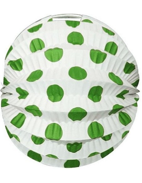 FAROL  ESFÉRICO BLANCO TOPOS 22 CM