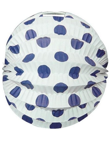 FAROL  ESFÉRICO BLANCO TOPOS 22 CM