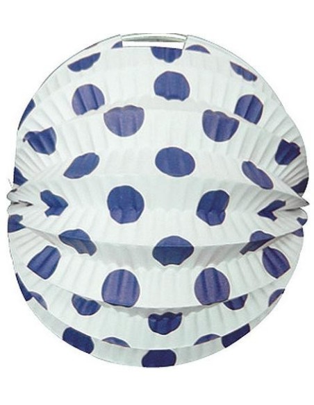 FAROL  ESFÉRICO BLANCO TOPOS 22 CM