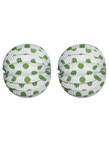 FAROL  ESFÉRICO BLANCO TOPOS 22 CM