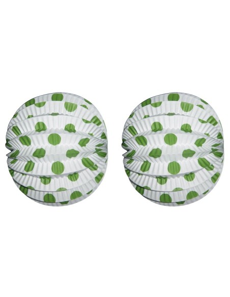 FAROL  ESFÉRICO BLANCO TOPOS 22 CM