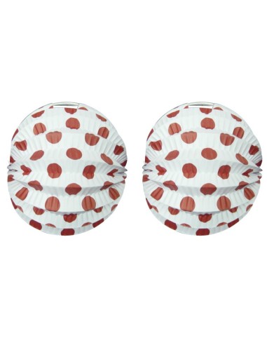 FAROL  ESFÉRICO BLANCO TOPOS 22 CM