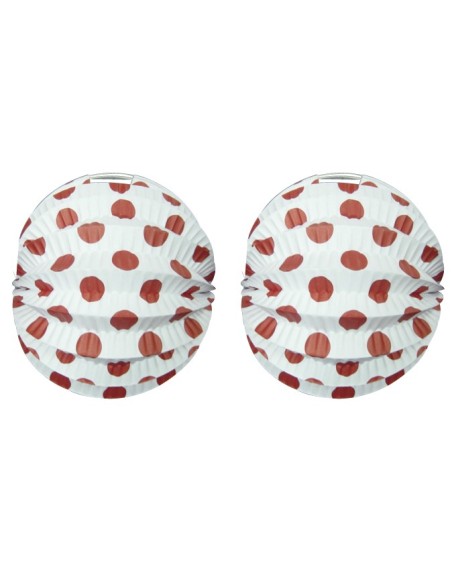 FAROL  ESFÉRICO BLANCO TOPOS 22 CM