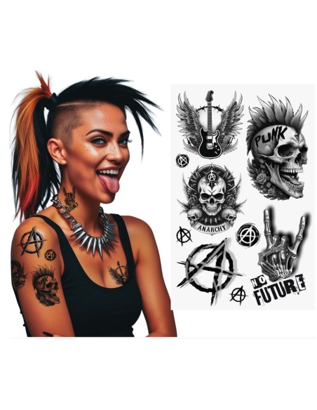 TATUAJE PUNK 14 X30 CM
