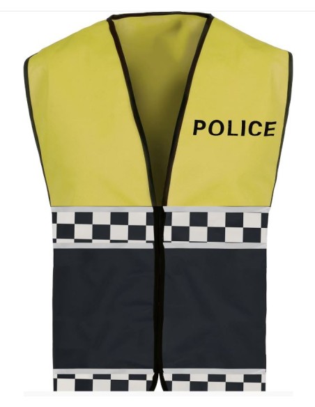 CHALECO POLICÍA AMARILLO INFANTIL