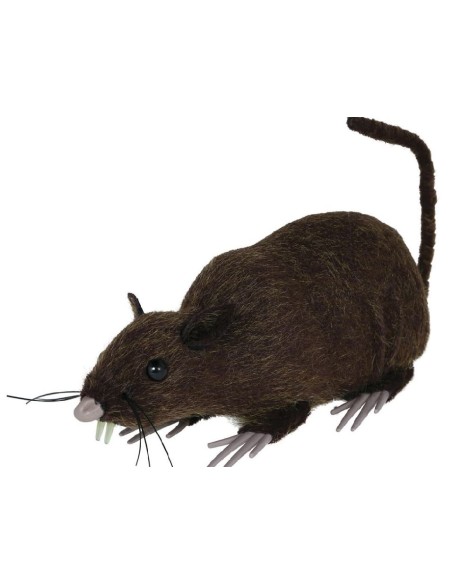 RATA PELUDA MARRÓN 15 CM