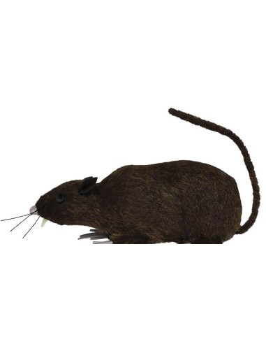 RATA PELUDA MARRÓN 15 CM