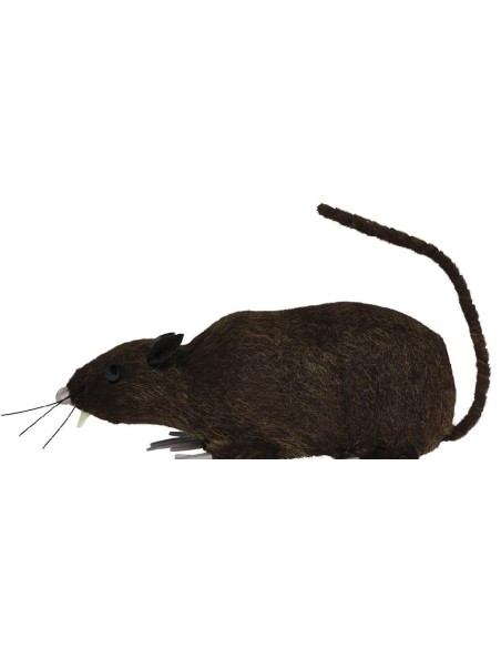 RATA PELUDA MARRÓN 15 CM