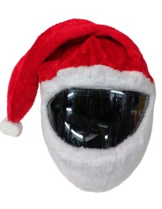 FUNDA PAPÁ NOEL PARA CASCO DE MOTO
