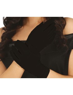 GUANTES NEGROS 20 CM 2