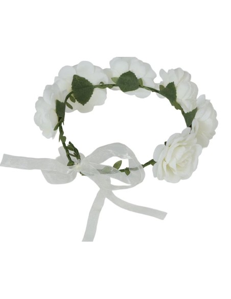 CORONA ROSAS BLANCAS