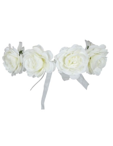 CORONA ROSAS BLANCAS