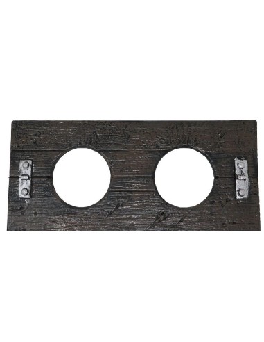 GRILLETES EFECTO MADERA 40 CM