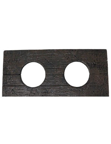 GRILLETES EFECTO MADERA 40 CM