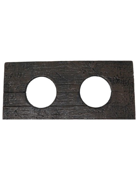 GRILLETES EFECTO MADERA 40 CM