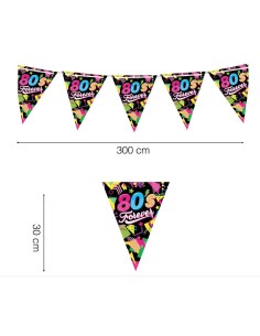 GALLARDETE AÑOS 80 3 MT