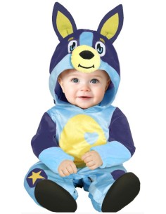 DISFRAZ DE PERRITO AZUL BEBÉ