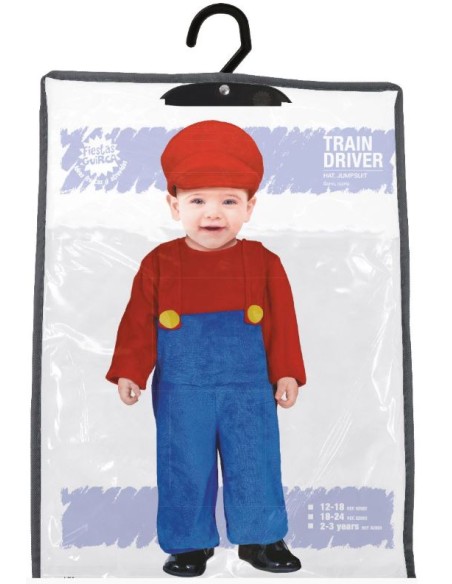 DISFRAZ DE CONDUCTOR DE TREN INFANTIL