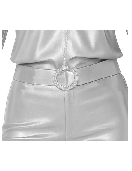 DISFRAZ DISCO ORO/PLATA MUJER