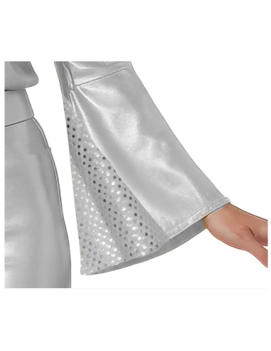 DISFRAZ DISCO ORO/PLATA MUJER