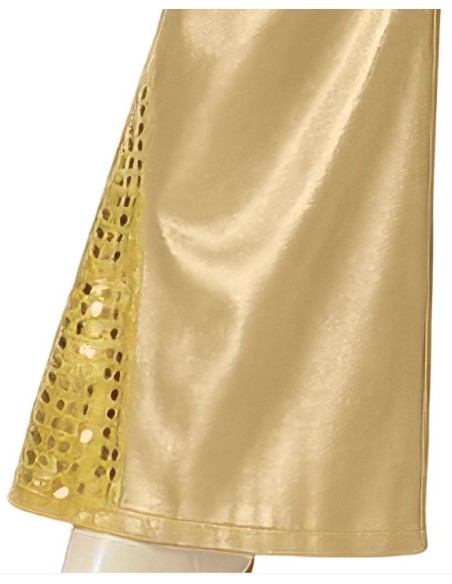 DISFRAZ DISCO ORO/PLATA MUJER