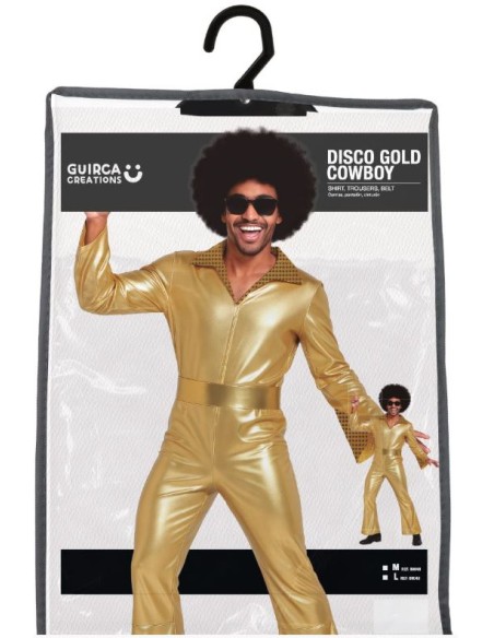 DISFRAZ DISCO ORO/PLATA COWBOY HOMBRE