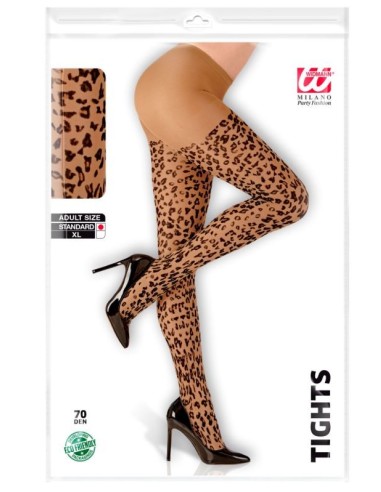 MEDIAS PANTY LEOPARDO ADULTO