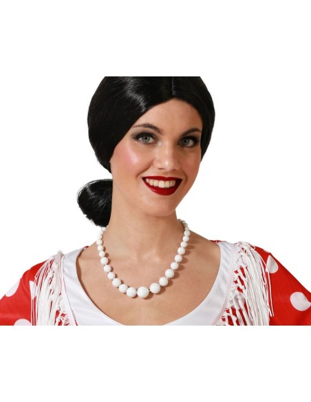 COLLAR BOLAS BLANCAS PERLADAS