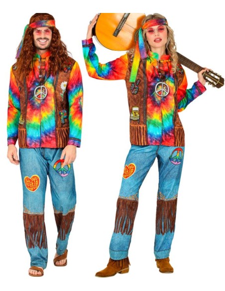 DISFRAZ DE HIPPIE ADULTO FAST COSTUMES
