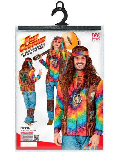 DISFRAZ DE HIPPIE ADULTO FAST COSTUMES