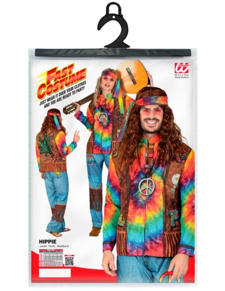 DISFRAZ DE HIPPIE ADULTO FAST COSTUMES