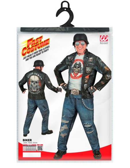 DISFRAZ MOTORISTA ADULTO FAST COSTUMES