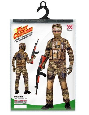 DISFRAZ SOLDADO MILITAR INFANTIL FAST COSTUME