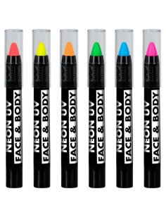 MAQUILLAJE EN LÁPIZ FLUORESCENTE AL AGUA 6 UND