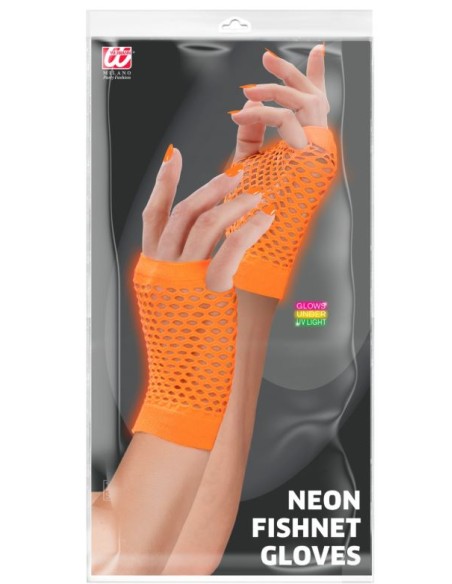 GUANTES CORTOS RED SIN DEDOS FLUOR