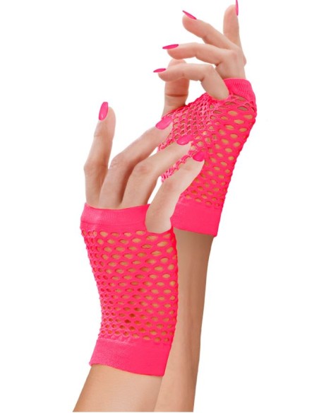 GUANTES CORTOS RED SIN DEDOS FLUOR