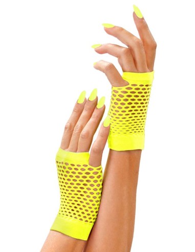 GUANTES CORTOS RED SIN DEDOS FLUOR