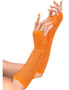 GUANTES LARGOS RED SIN DEDOS FLÚOR