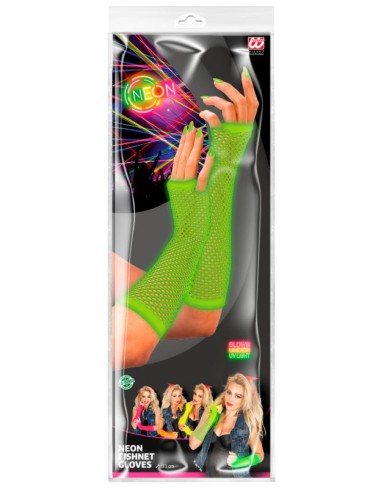 GUANTES LARGOS RED SIN DEDOS FLÚOR