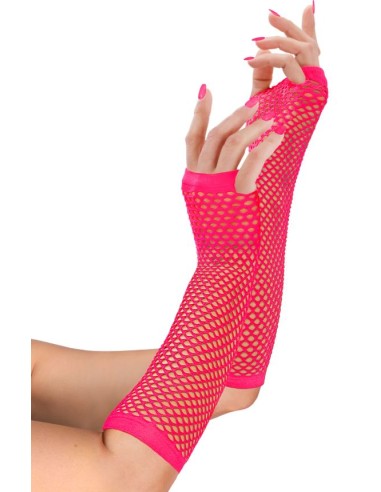 GUANTES LARGOS RED SIN DEDOS FLÚOR