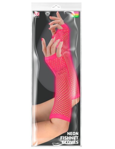 GUANTES LARGOS RED SIN DEDOS FLÚOR