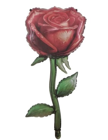 GLOBO FOIL FLOR ROSA