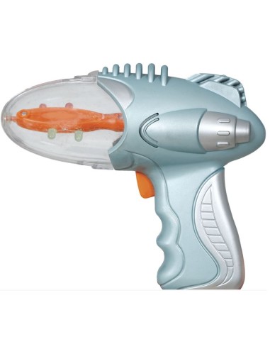 PISTOLA ESPACIAL PLATA 18 CM