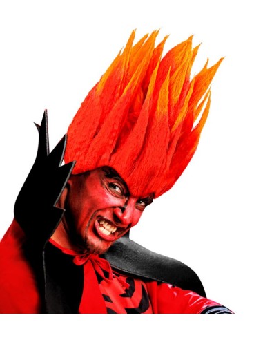 PELUCA DIABLO FUEGO