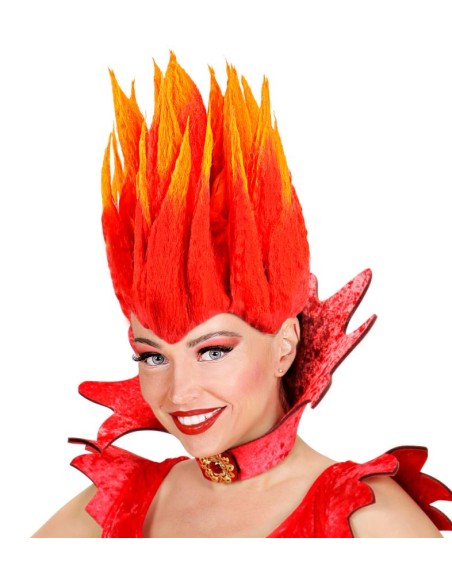 PELUCA DIABLO FUEGO