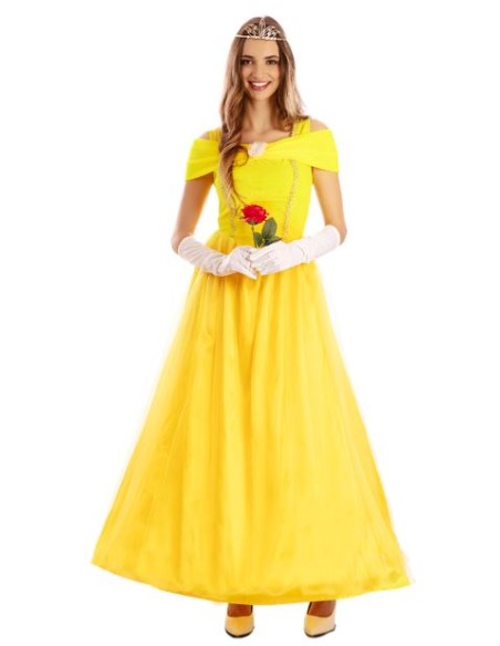 DISFRAZ PRINCESA AMARILLA ADULTO