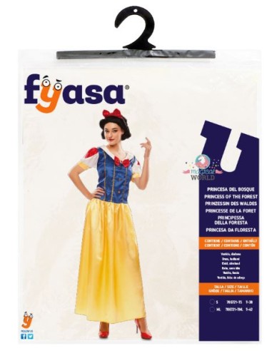 DISFRAZ DE PRINCESA BLANCANIEVES ADULTO