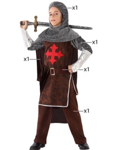 DISFRAZ CABALLERO CRUZADAS INFANTIL