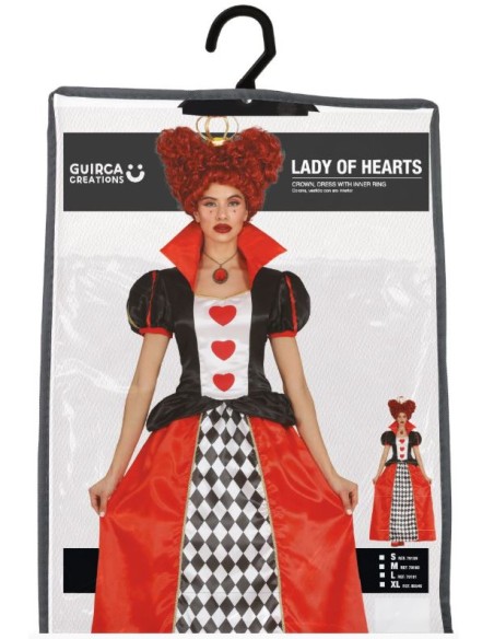 DISFRAZ DAMA DE CORAZONES ADULTO