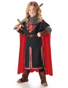 DISFRAZ CABALLERO MEDIEVAL NEGRO INFANTIL